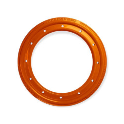 Orange aluminum beadlock...