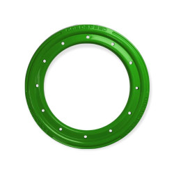 Green aluminum beadlock...