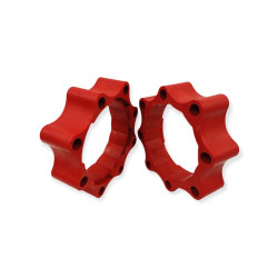 Front spacers poly 45mm RED...